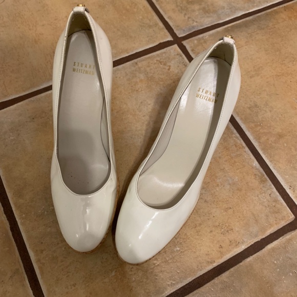 Stuart Weitzman Corkscrew White Patent - Picture 2 of 6